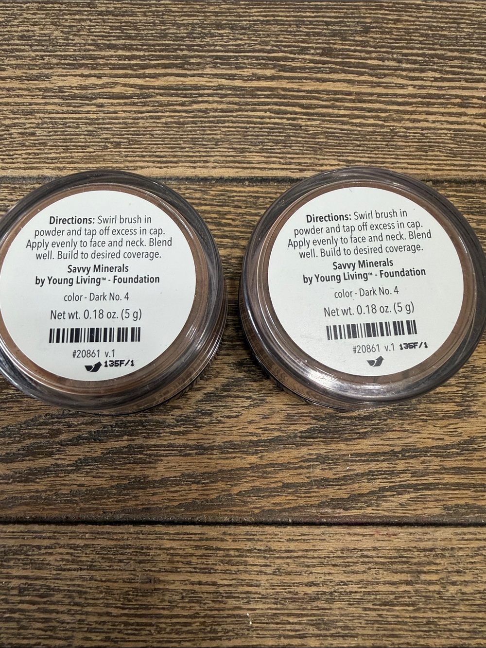 (2) Savvy Minerals Loose Mineral Foundation - Dark no. 4 Young Living Farm - Picture 3 of 3